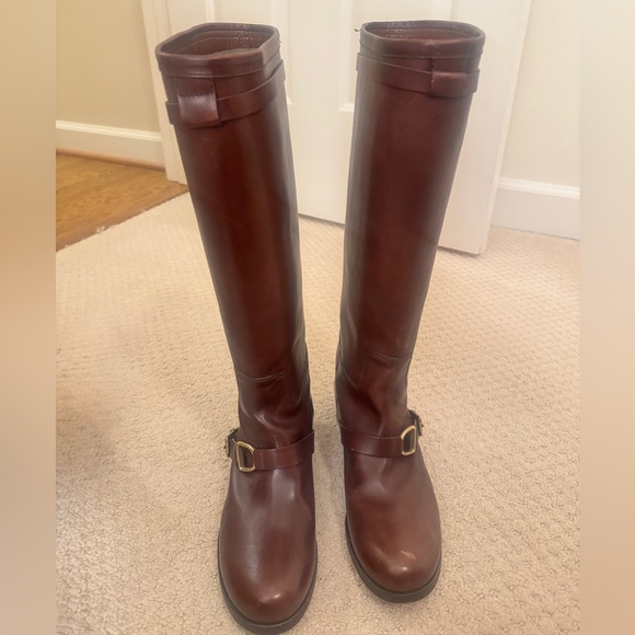 Ralph Lauren Collection Purple Label Shoes - Ralph Lauren Collection Purple Label Zuri Brown Leather Riding Boots